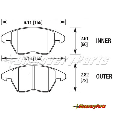 Carbotech Front Set for VW Beetle 2012-2014 CT1107